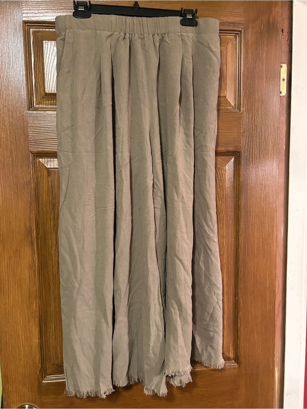 Umgee olive green linen wide leg pants - large - NWOT